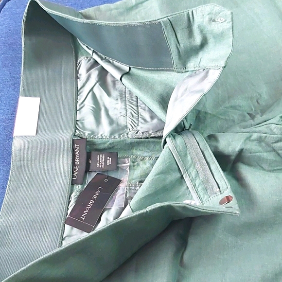 Linen, cropped, petite pants. - Picture 10 of 14